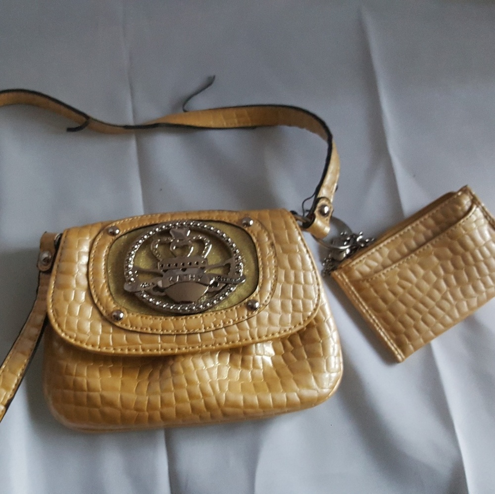 Small yellow Kathy handbag